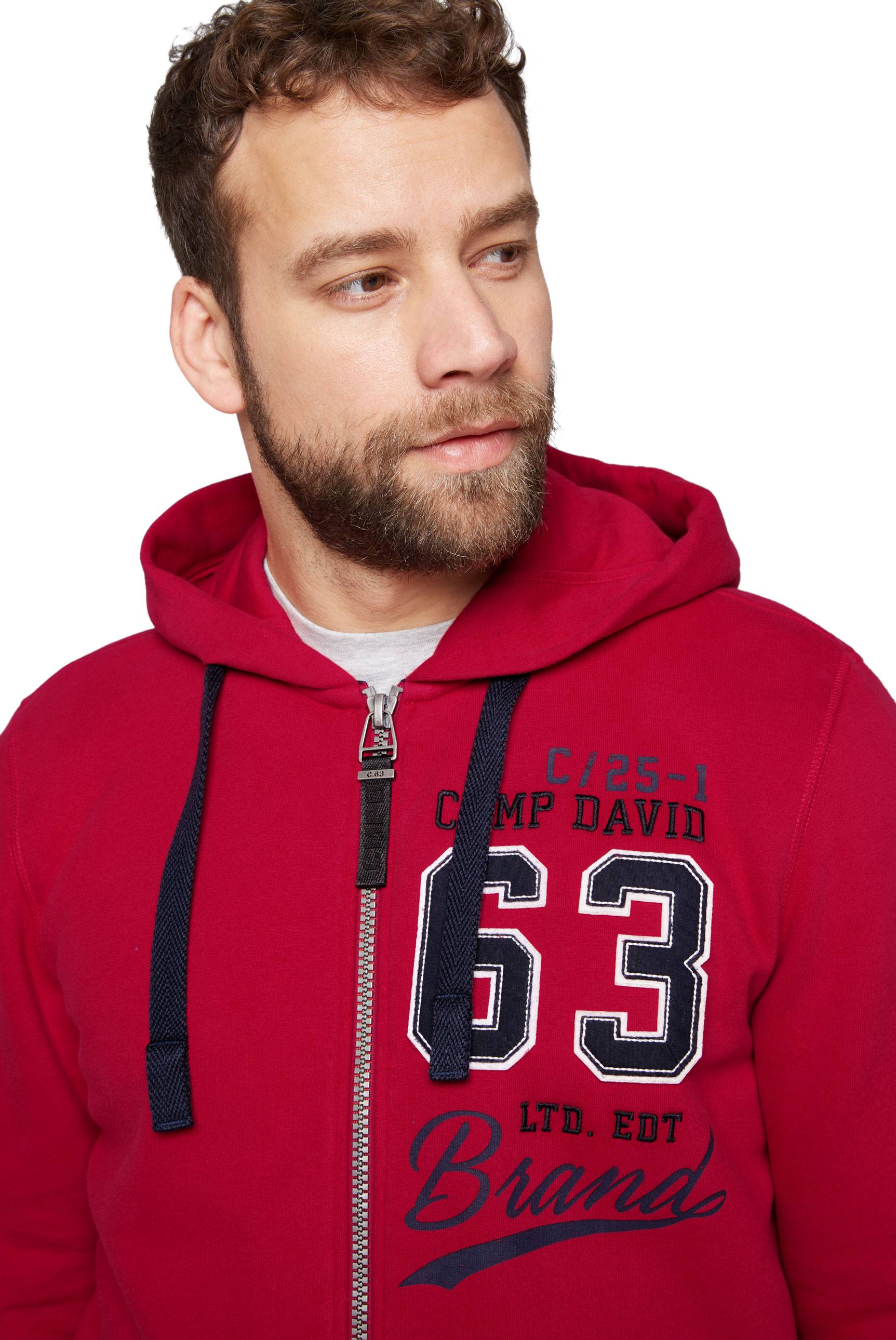 Chaqueta deportiva con capucha para hombre Camp David