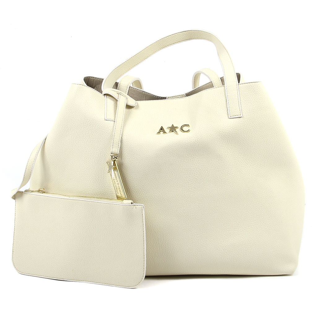 Bolso de mano para mujer Andrew Charles Beige RACHEL
