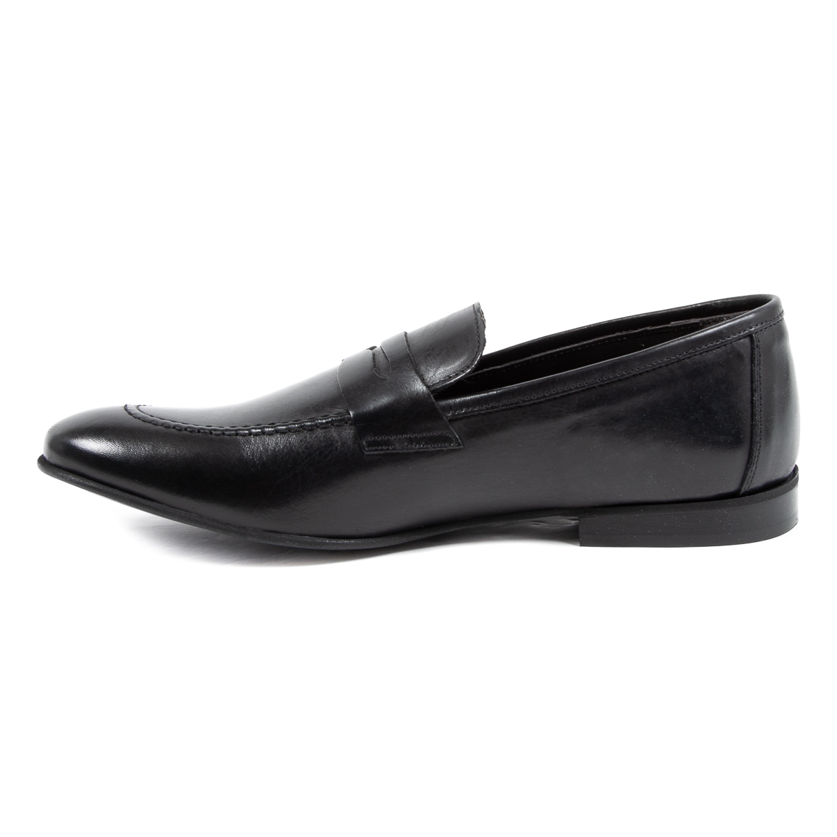 Mocasines V 1969 Italia para hombre, color negro, ADAM