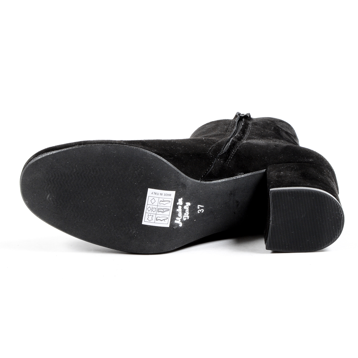V 1969 Italia - Botines de tacón para mujer, color negro MAD