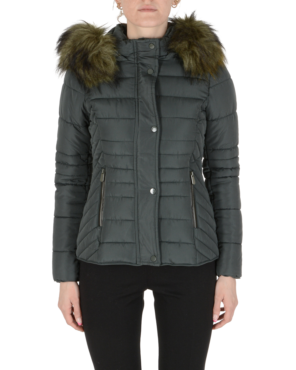 19V69 Italia Chaqueta de mujer Verde oscuro VIRNA VERDE OSCURO