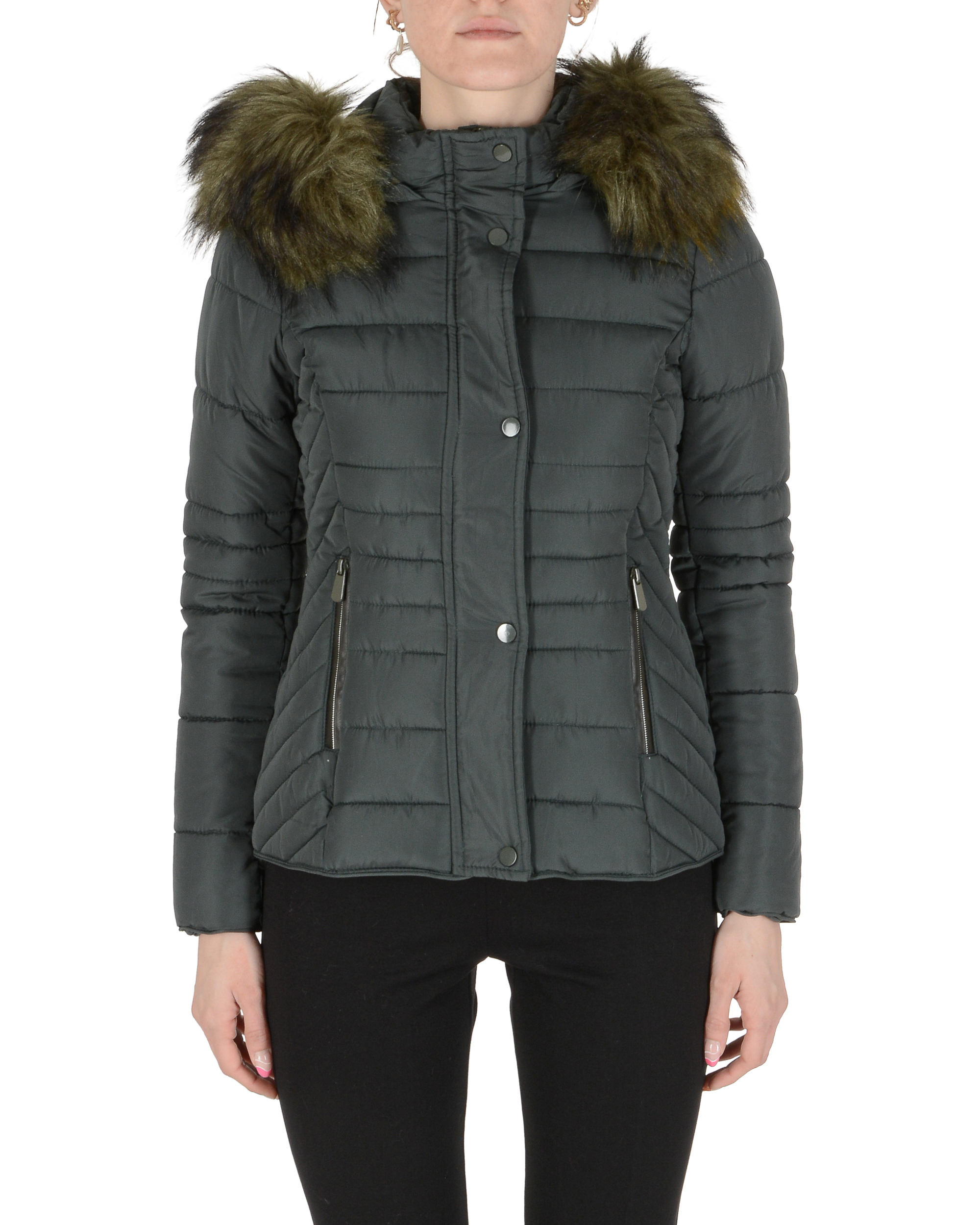 19V69 Italia Chaqueta de mujer Verde oscuro VIRNA VERDE OSCURO