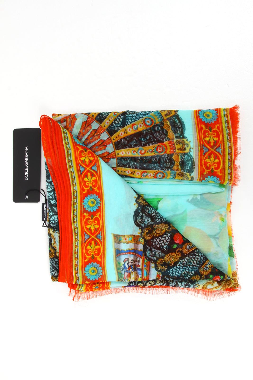 Pañuelo de seda para mujer Dolce & Gabbana FS094A GD540 X0802