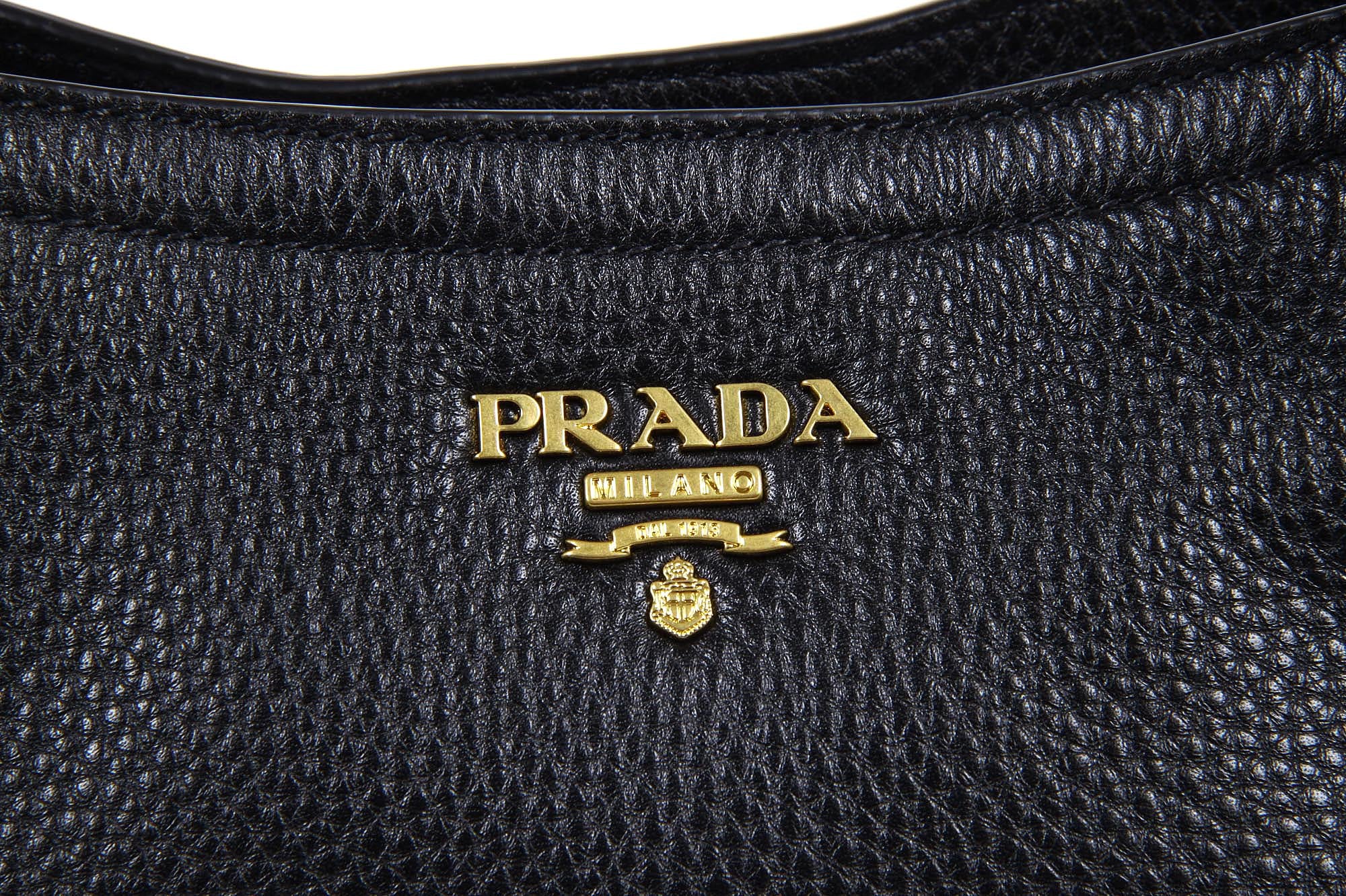 Bolso tote hobo Prada BN2534 Nero Vitello Daino