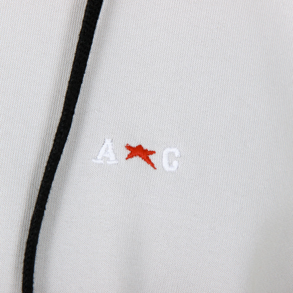 Sudadera con capucha Andrew Charles para hombre con cremallera, manga larga, cuello redondo, gris claro FELA