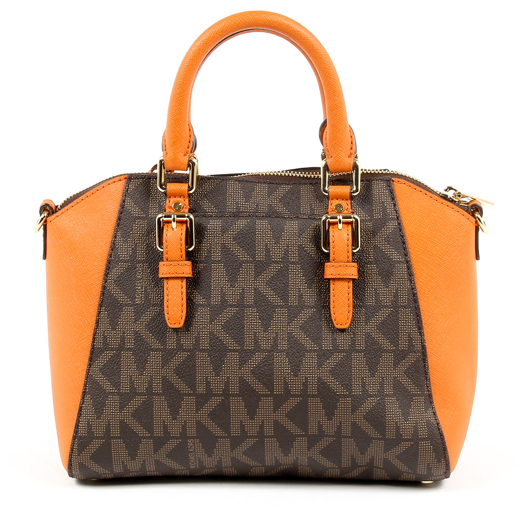 Michael Kors Womens Handbag CIARA 35S7GC6M8B BROWN TANG