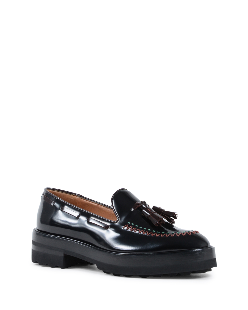 Mocasines de tacón para mujer Fratelli Rossetti Negro 66398 WINDSOR NERO