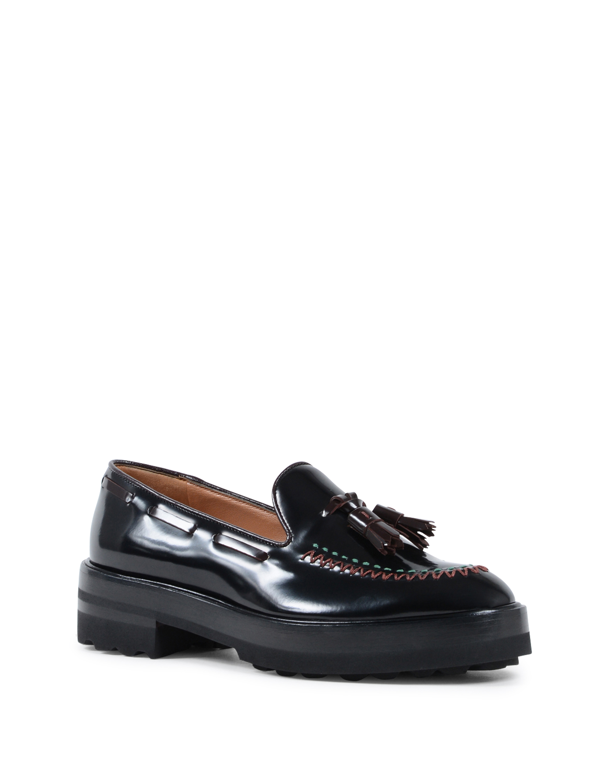 Mocasines de tacón para mujer Fratelli Rossetti Negro 66398 WINDSOR NERO
