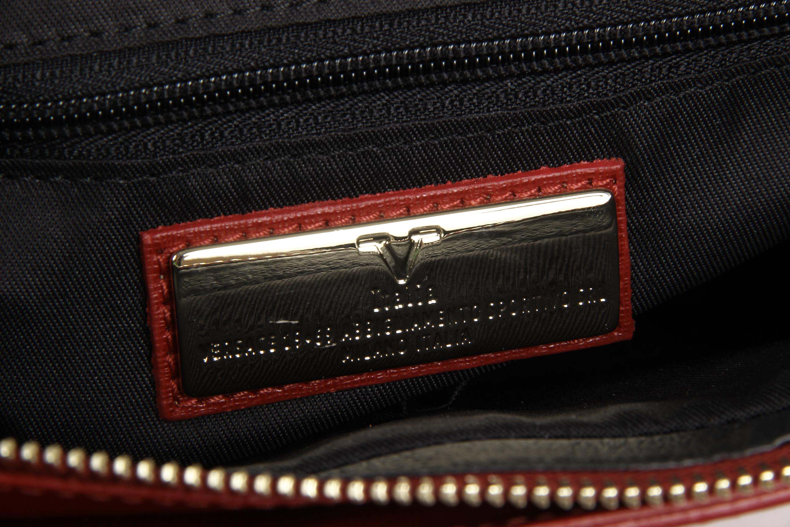 Bolso de mano para mujer V 1969 Italia V006 SAFFIANO ROJO