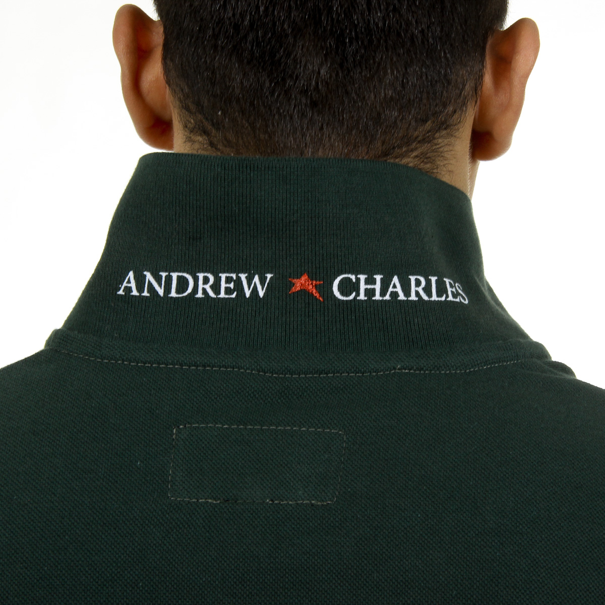 Polo Andrew Charles para hombre de manga corta verde SEMELO