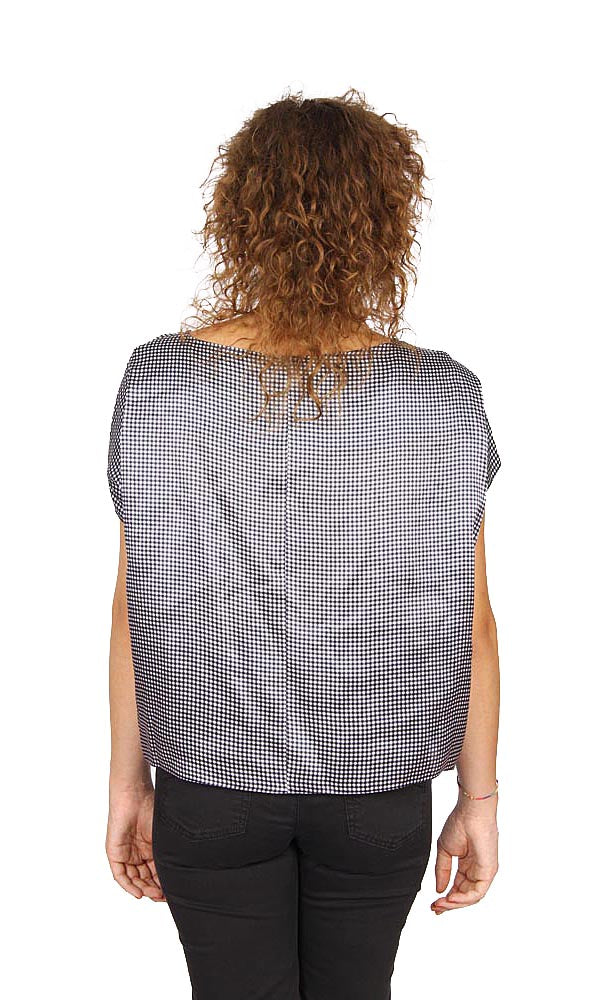 Camisa de mujer Armani Collezioni de manga corta sin botones RMC17T RM502 019