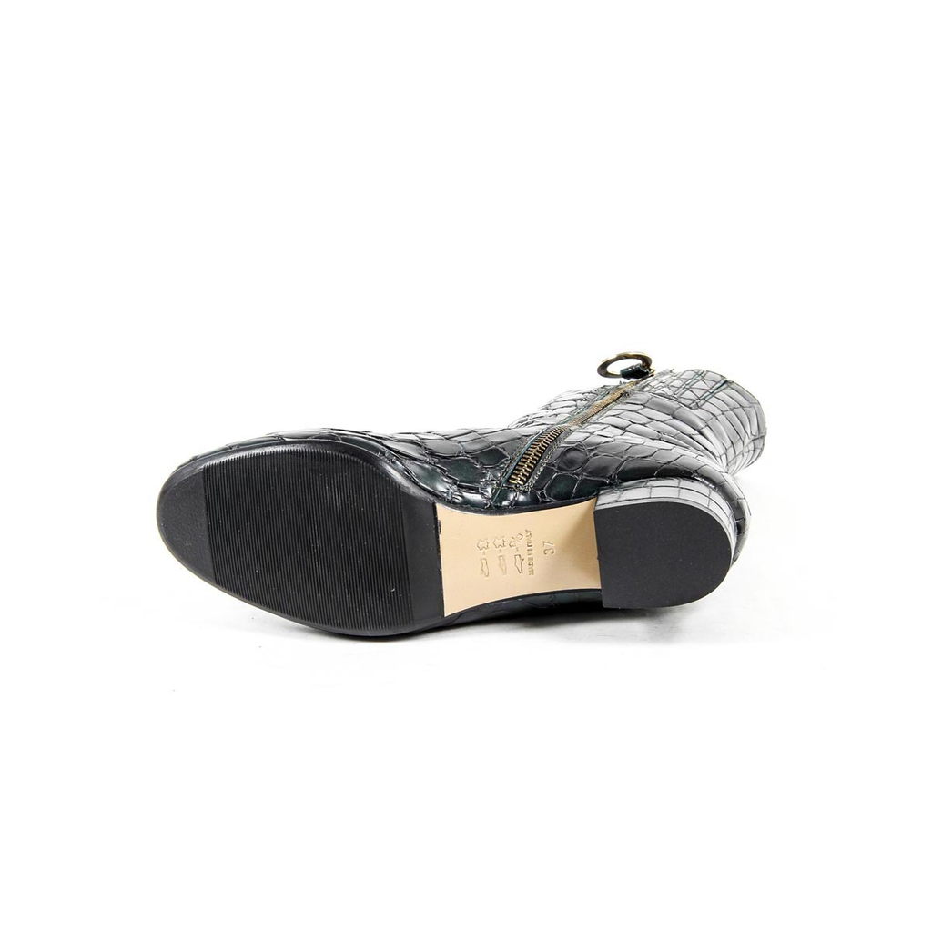 Bota Corta Mujer V 1969 Italia ESTELLE COMBO OPACO PETROLIO