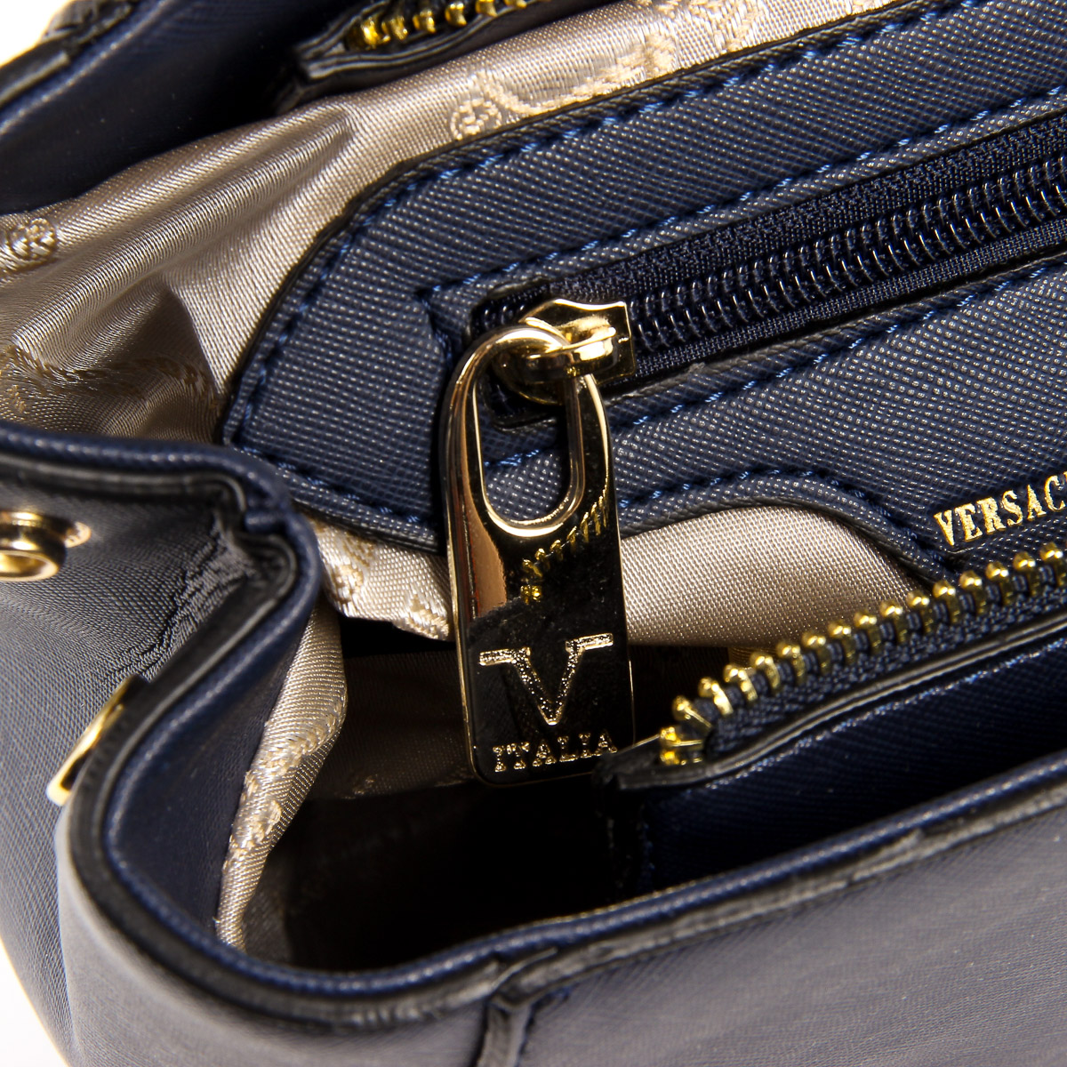 V 1969 Italia Womens Handbag Dark Blue PRISCILLA