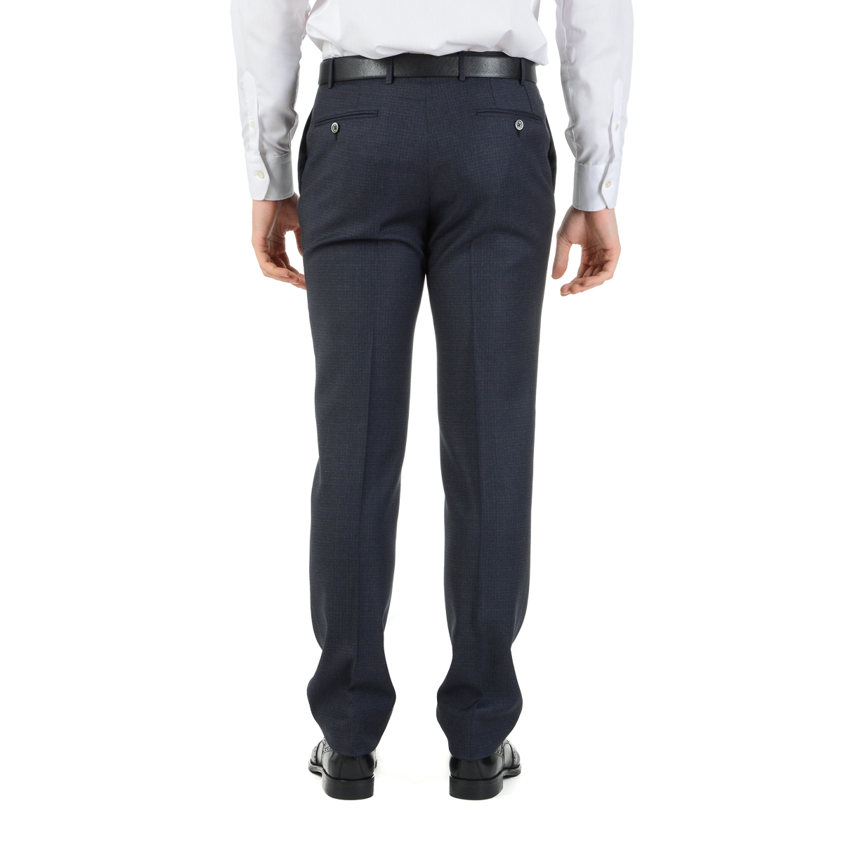 Corneliani Mens Suit Long Sleeves Dark Grey Super 110's