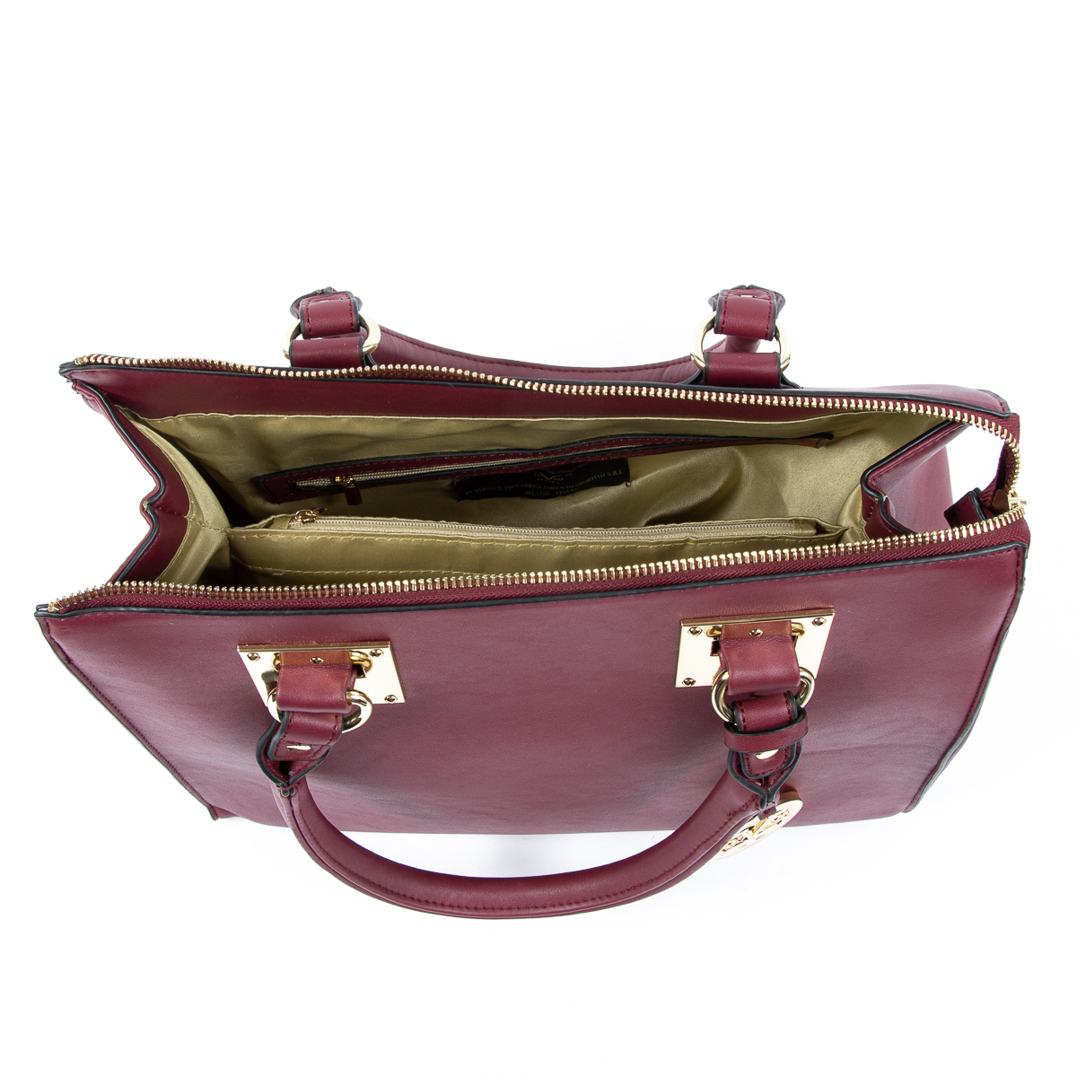 Bolso de mano para mujer V 1969 Italia Burdeos LISA