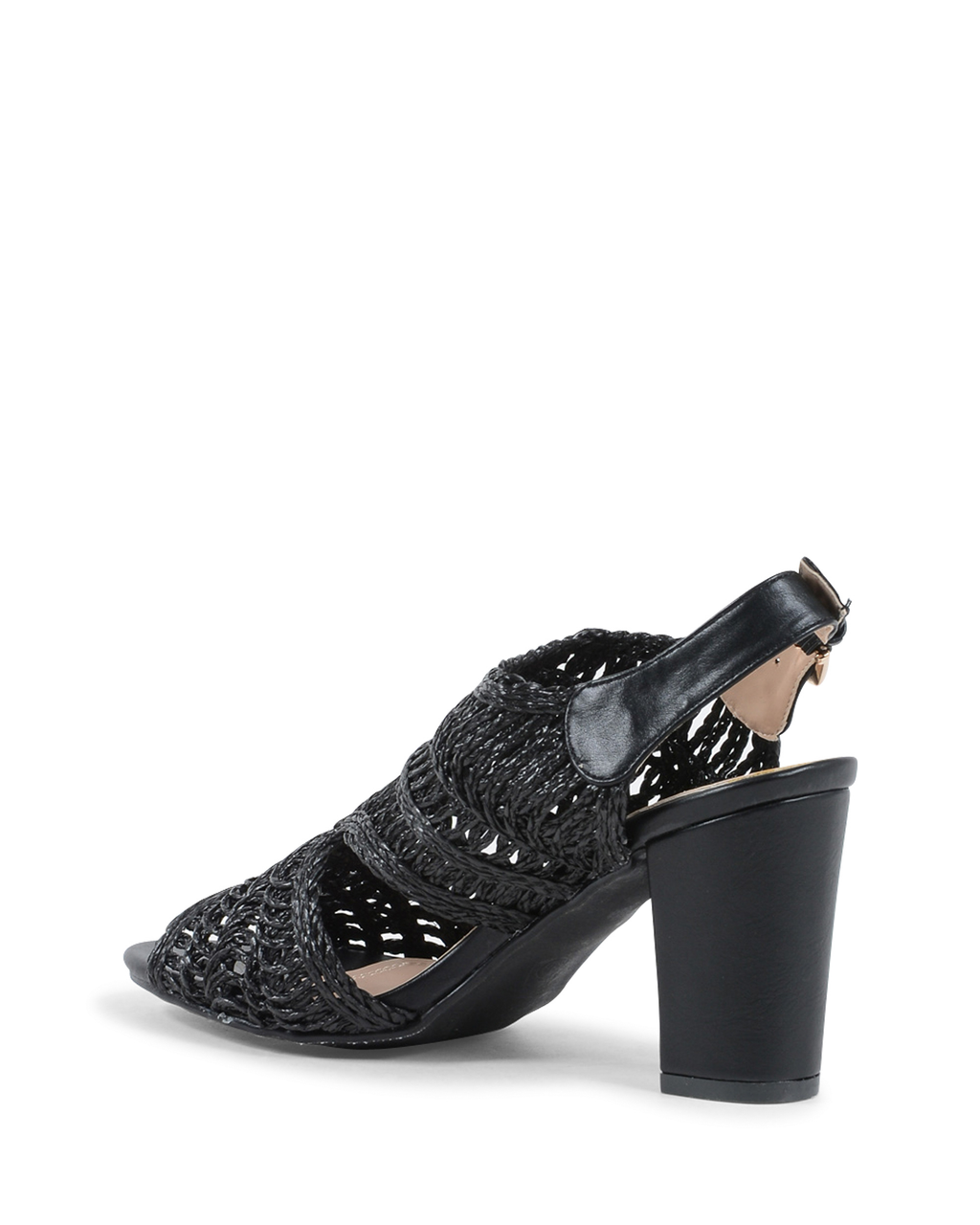 19V69 Italia Sandalia para mujer Negra V182 NEGRO