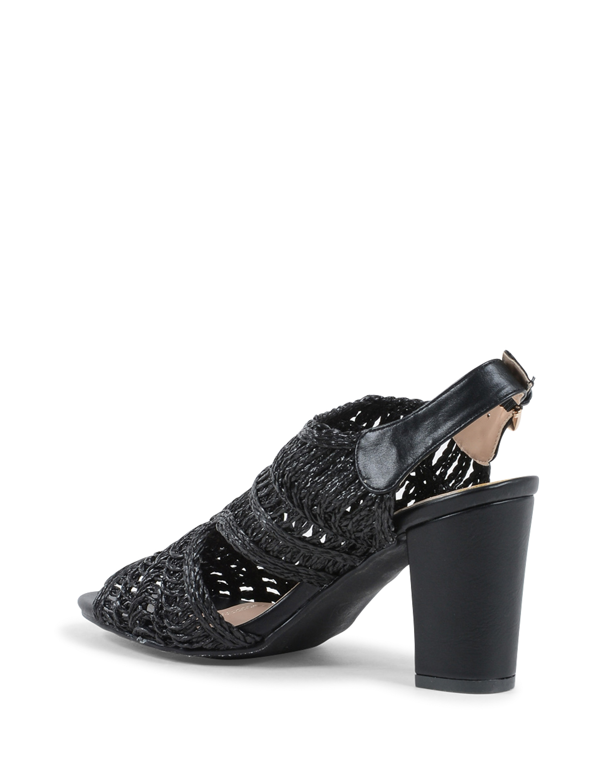19V69 Italia Sandalia para mujer Negra V182 NEGRO