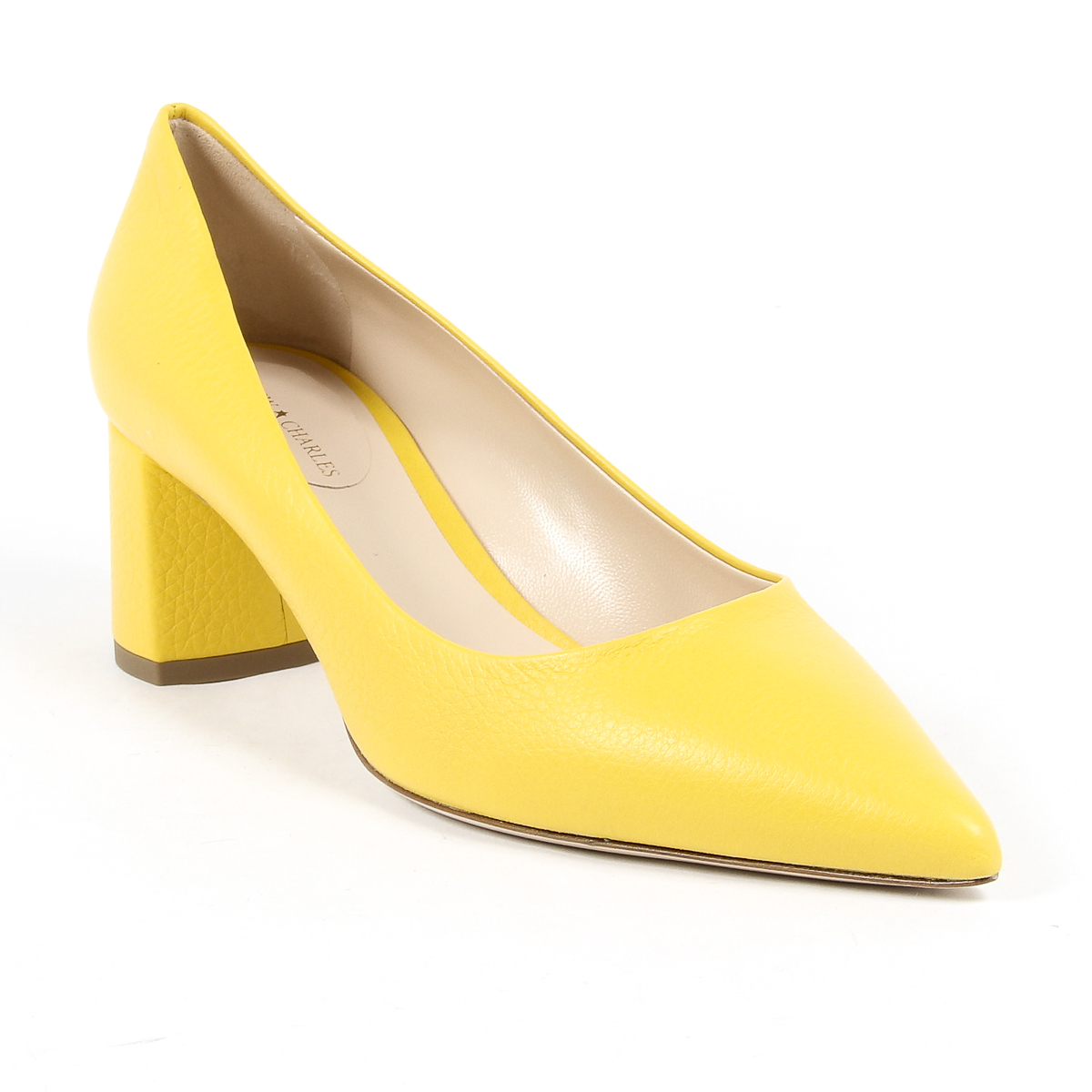 Andrew Charles Womens Pump Yellow EVA