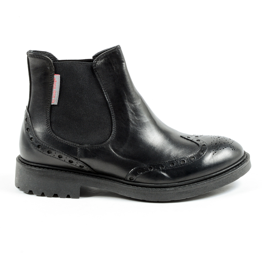 Andrew Charles Mens Ankle Boot Black BOB