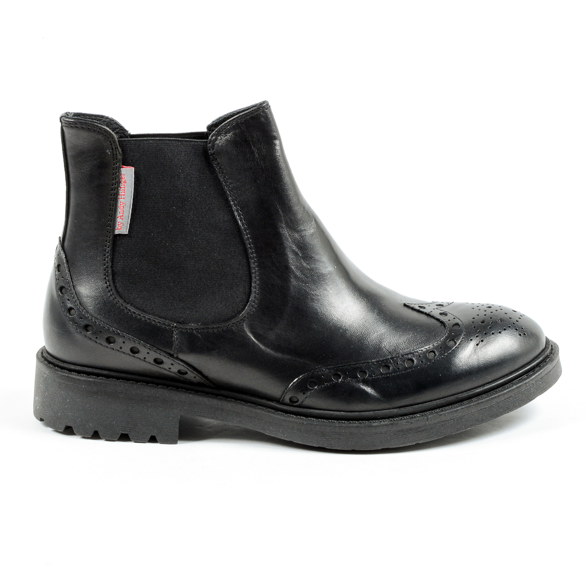 Andrew Charles Mens Ankle Boot Black BOB