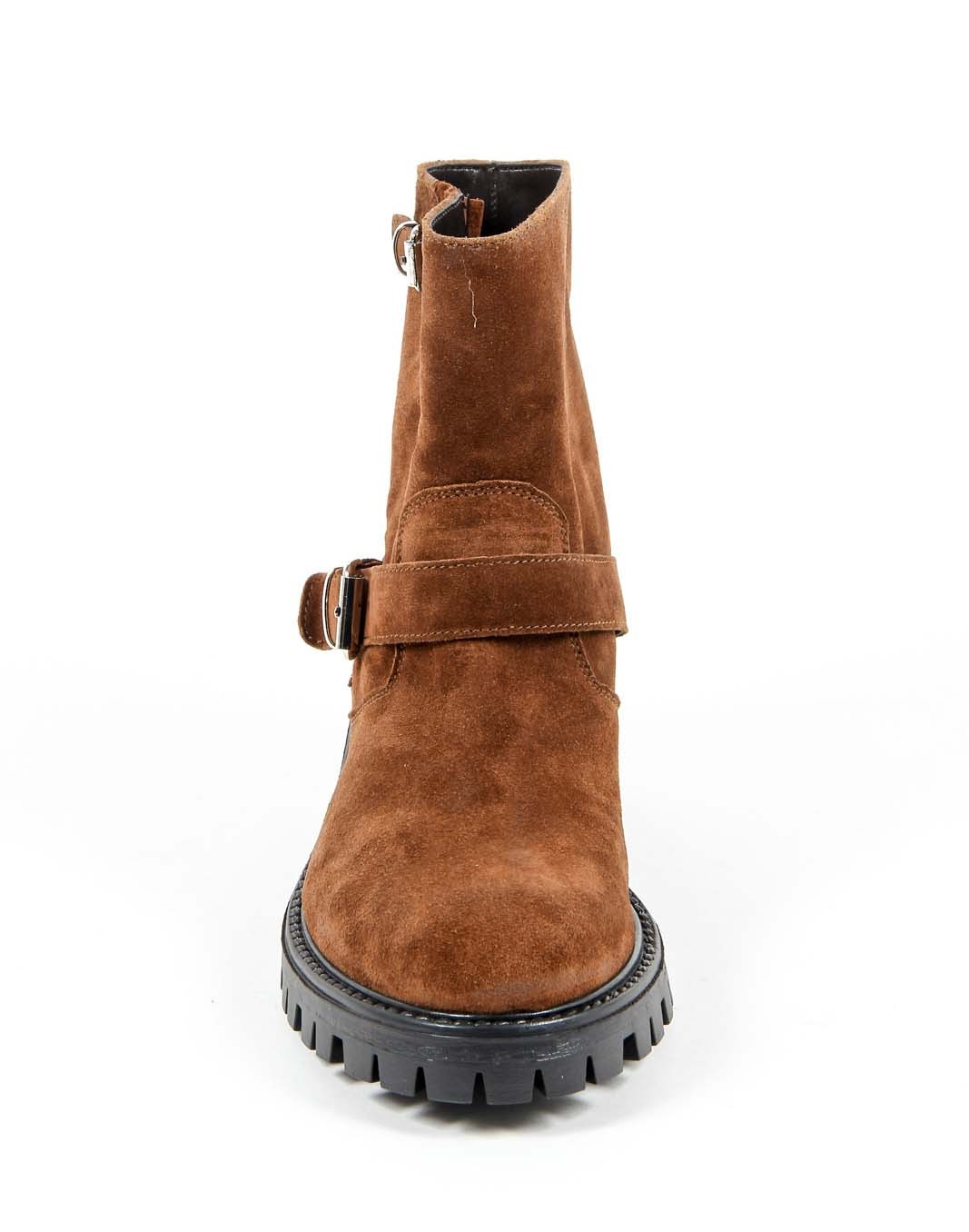 Bota corta para mujer V 1969 Italia B1441 TERCIOPELO ÓXIDO