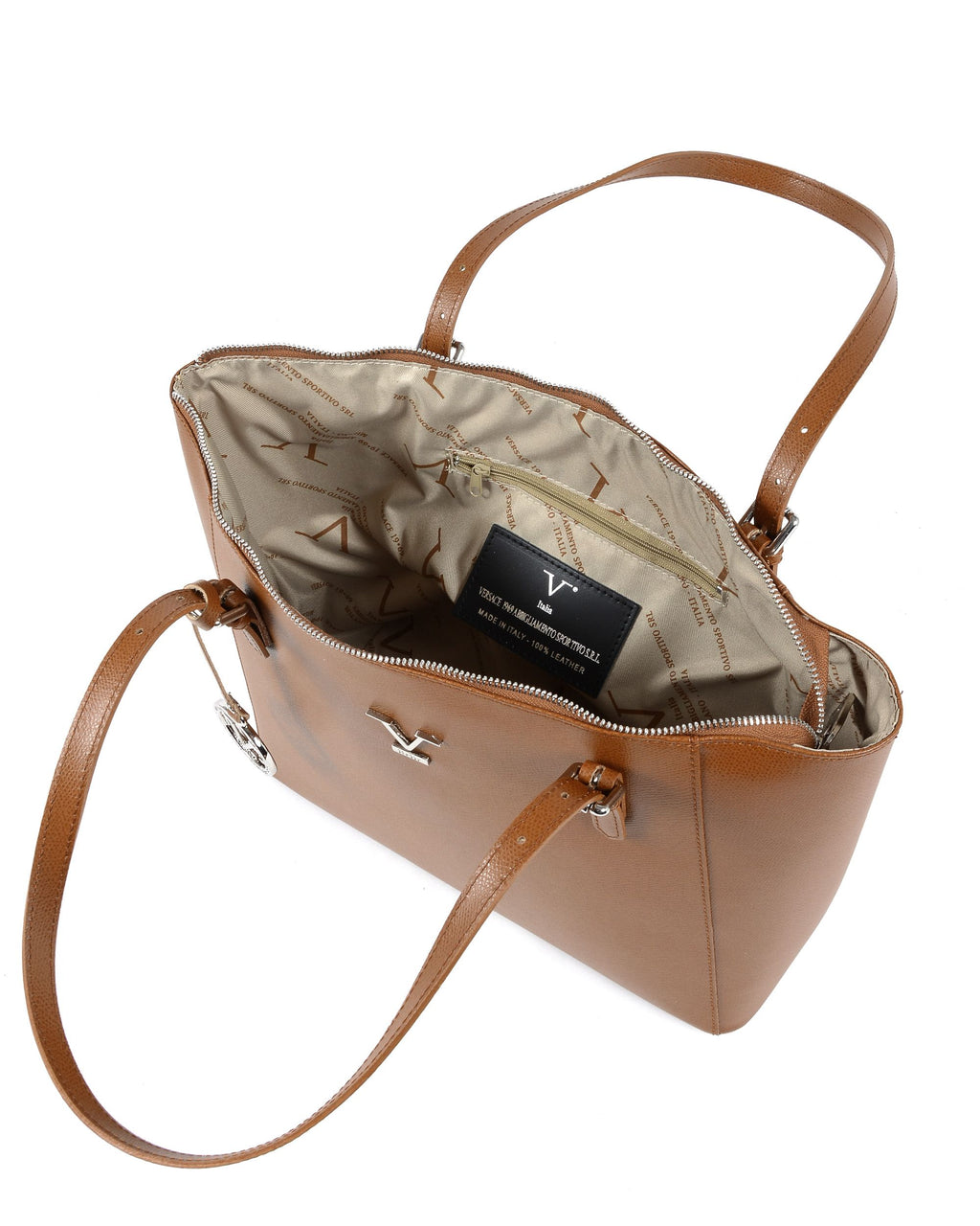 Bolso De Hombro Mujer V Italia Bronceado V09 PALMELLATO CUOIO