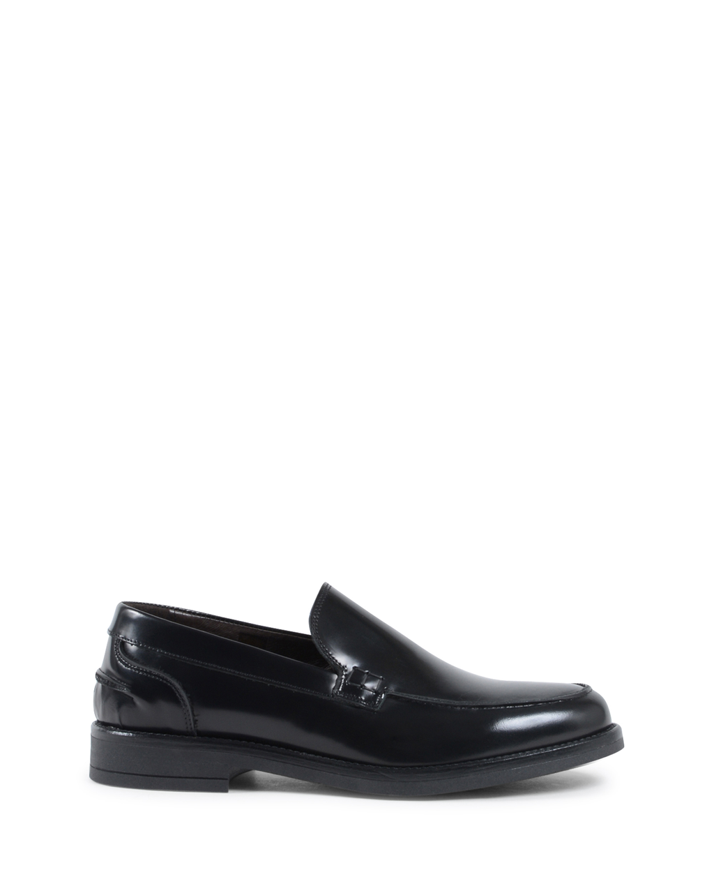 19V69 Italia Mocasín para hombre Negro 002 C ABRASIVATO NERO