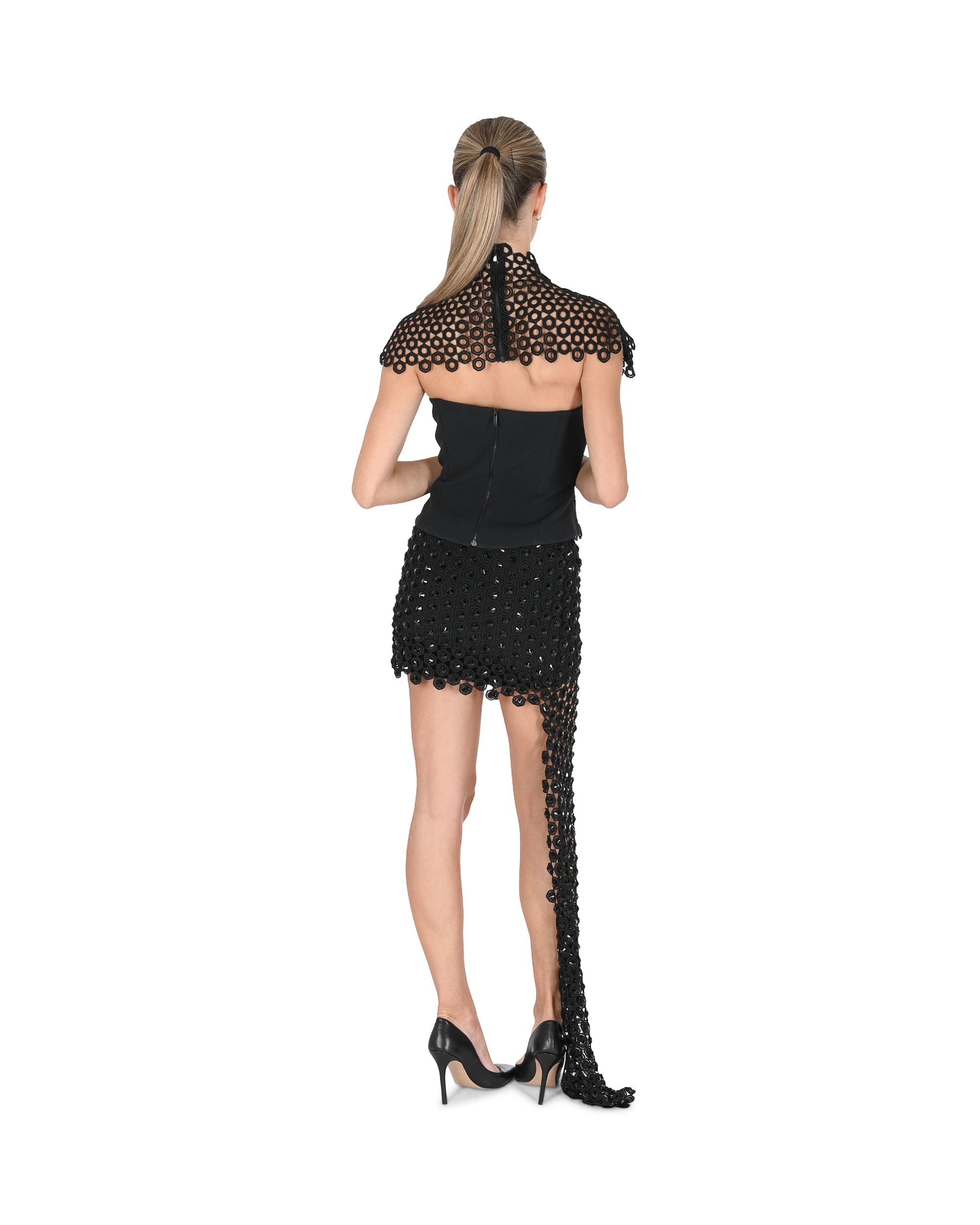 Falda de mujer David Koma AW24DK14S NEGRO 801