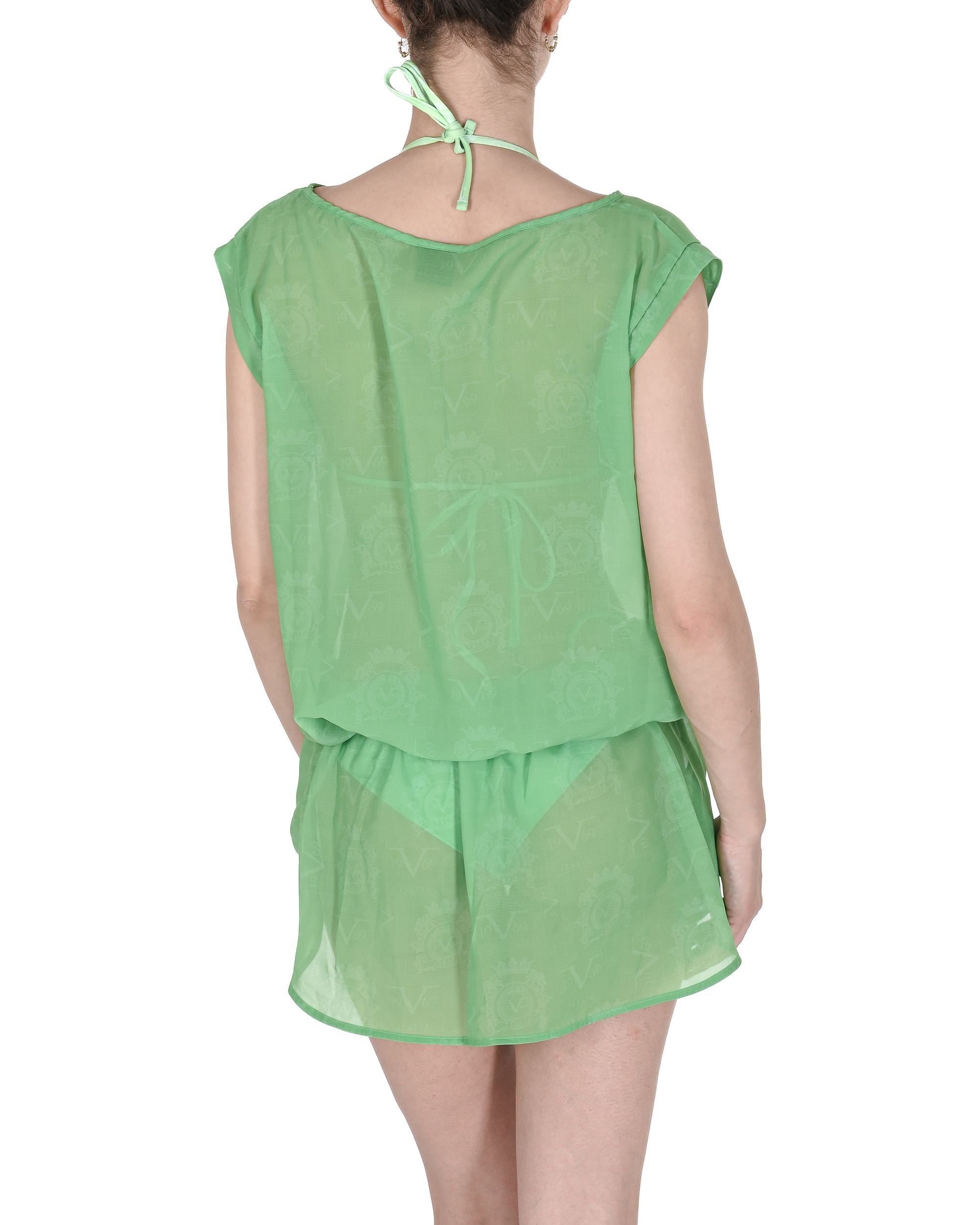 19V69 Italia Womens Swimwear Chiffon Cover VSC1WCU04 GREEN