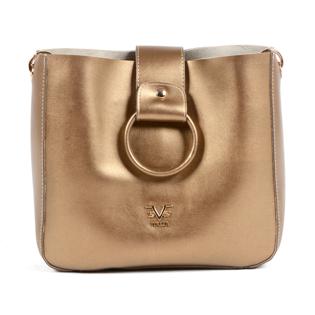 V 1969 Italia Womens Handbag Gold TRIPOLI