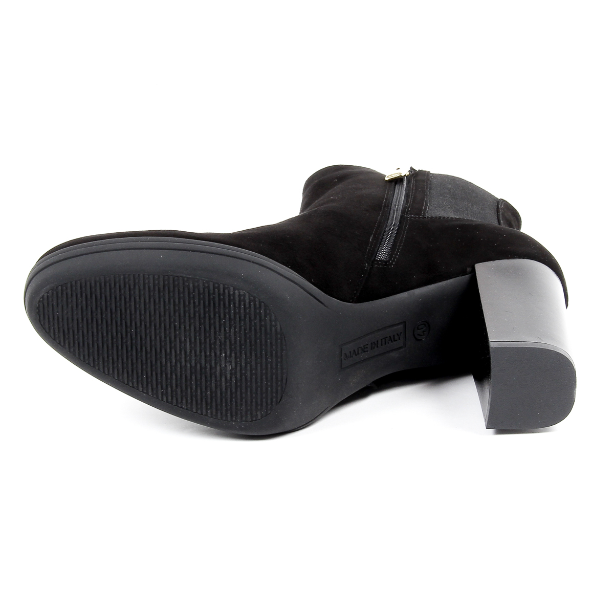 V 1969 Italia - Botines de tacón para mujer, color negro, MADELYN