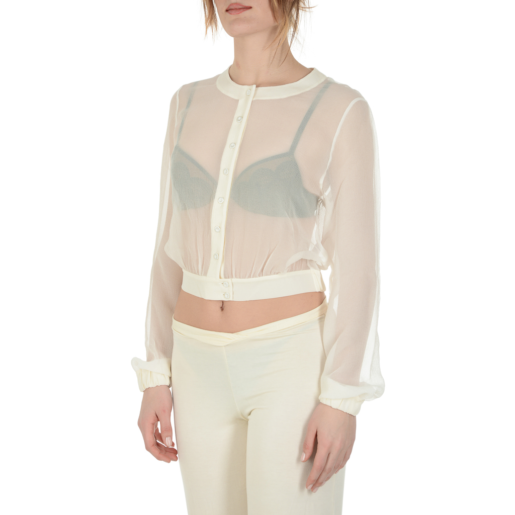 Chaqueta La Perla Top Mujer Beige
