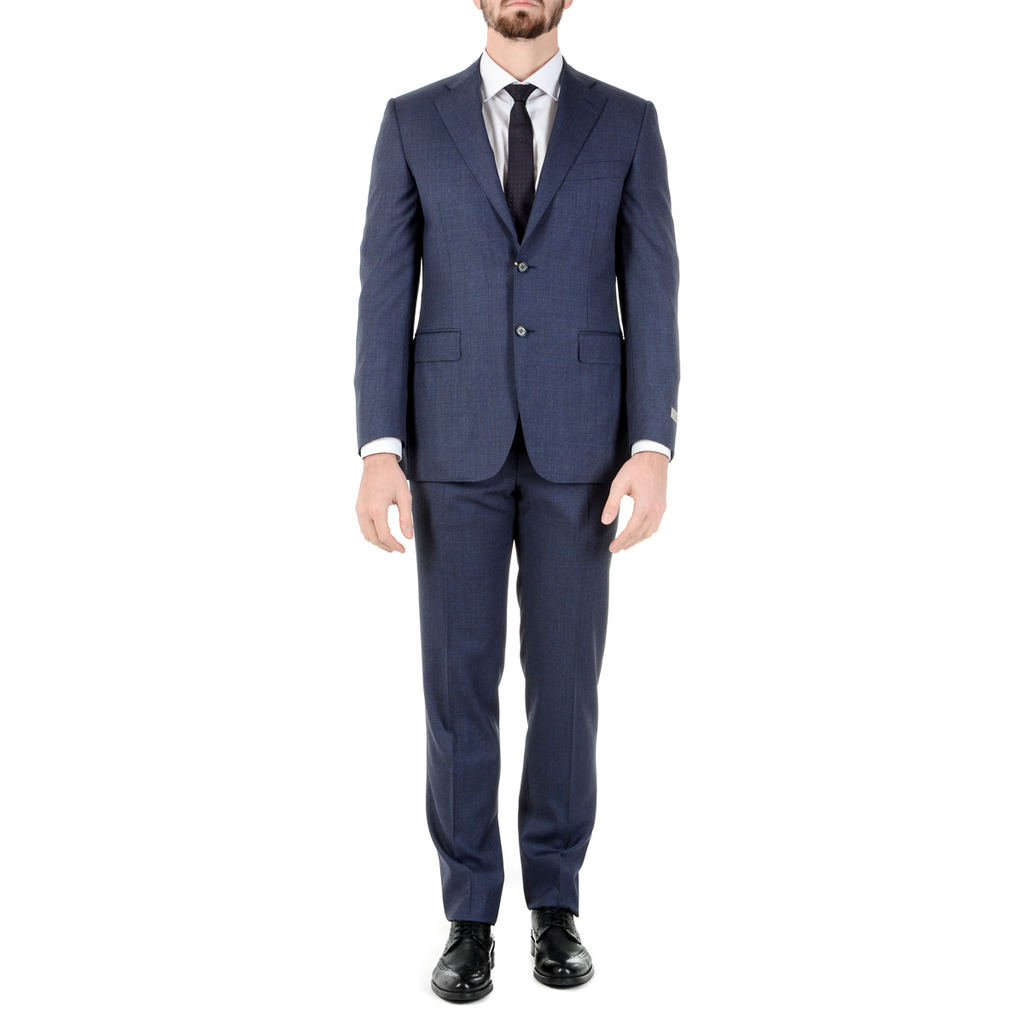 Canali Mens Suit Long Sleeves Blue