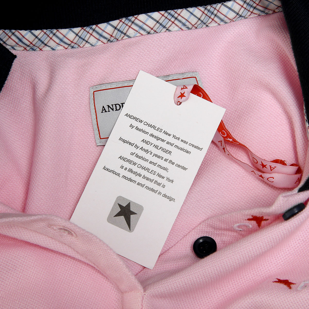 Polo Andrew Charles para mujer, manga corta, rosa, NIA