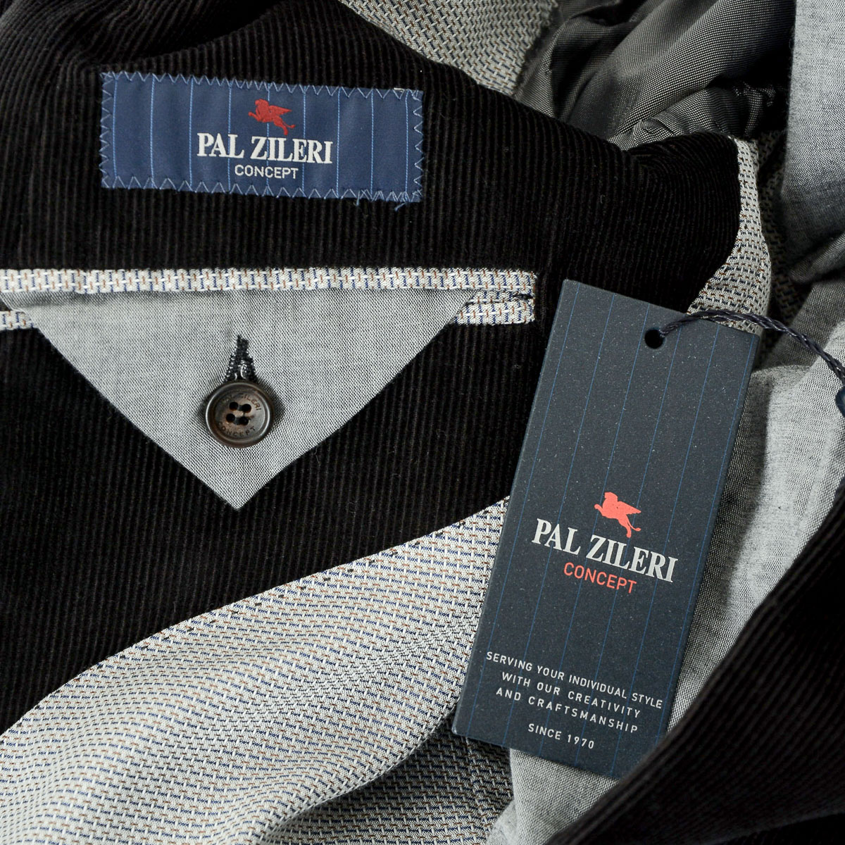Chaqueta Pal Zileri para hombre, manga larga, color negro