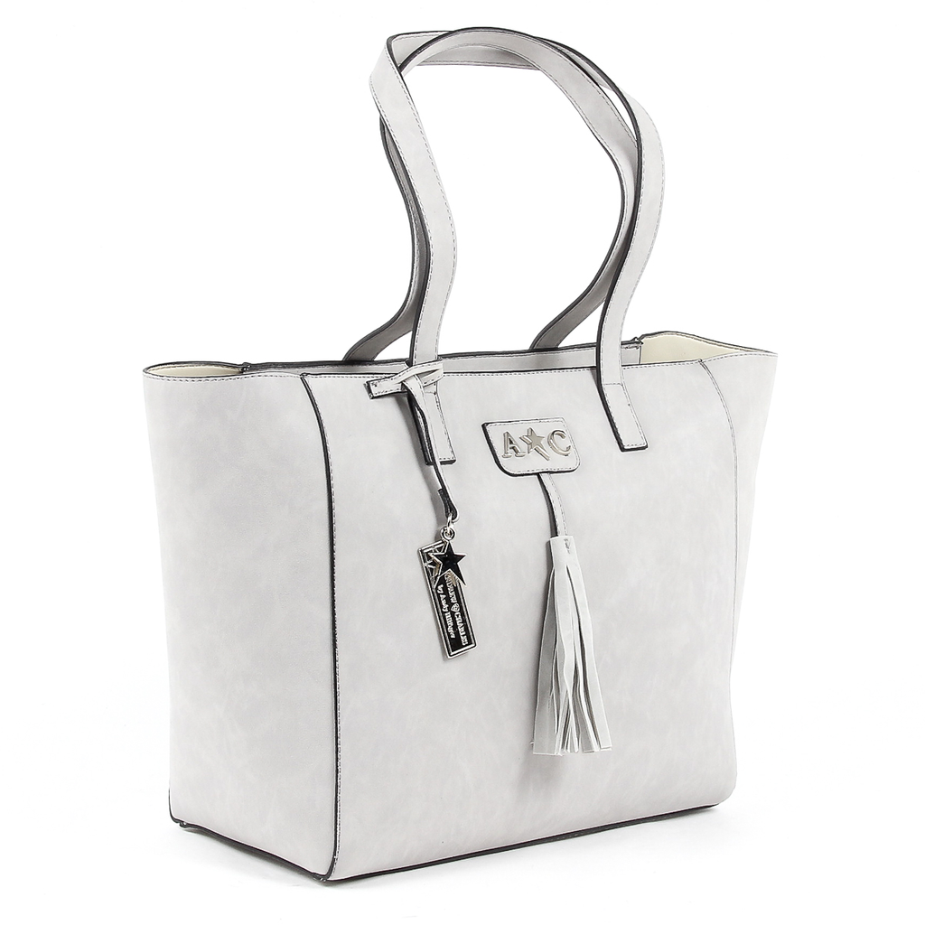 Andrew Charles Womens Handbag Grey RAIN