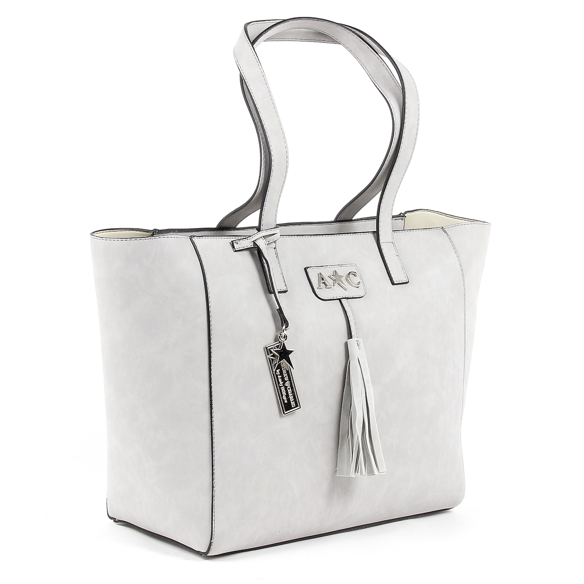 Andrew Charles Womens Handbag Grey RAIN