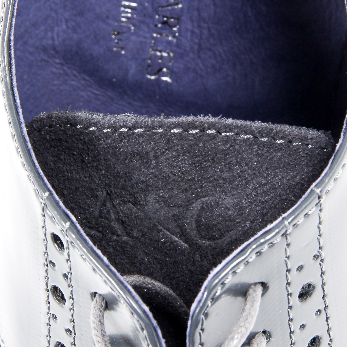 Andrew Charles - Zapatos Oxford Brogue para hombre 914 ABRASIVATO CAM GRIGIO BLEU