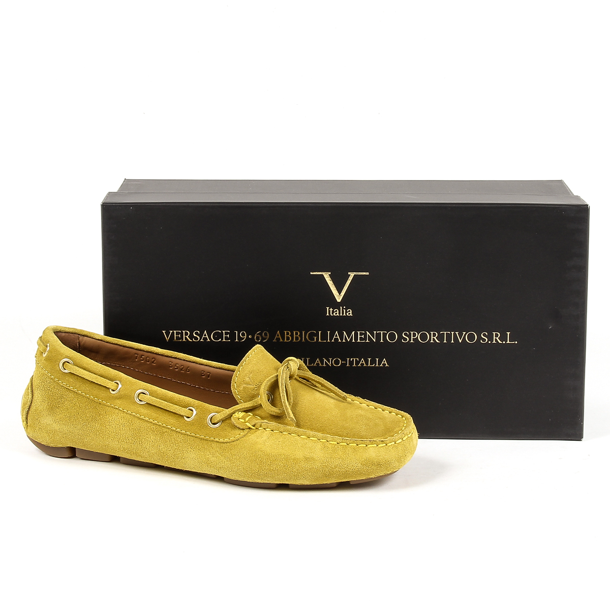 Mocasín para mujer V 1969 Italia amarillo PISA
