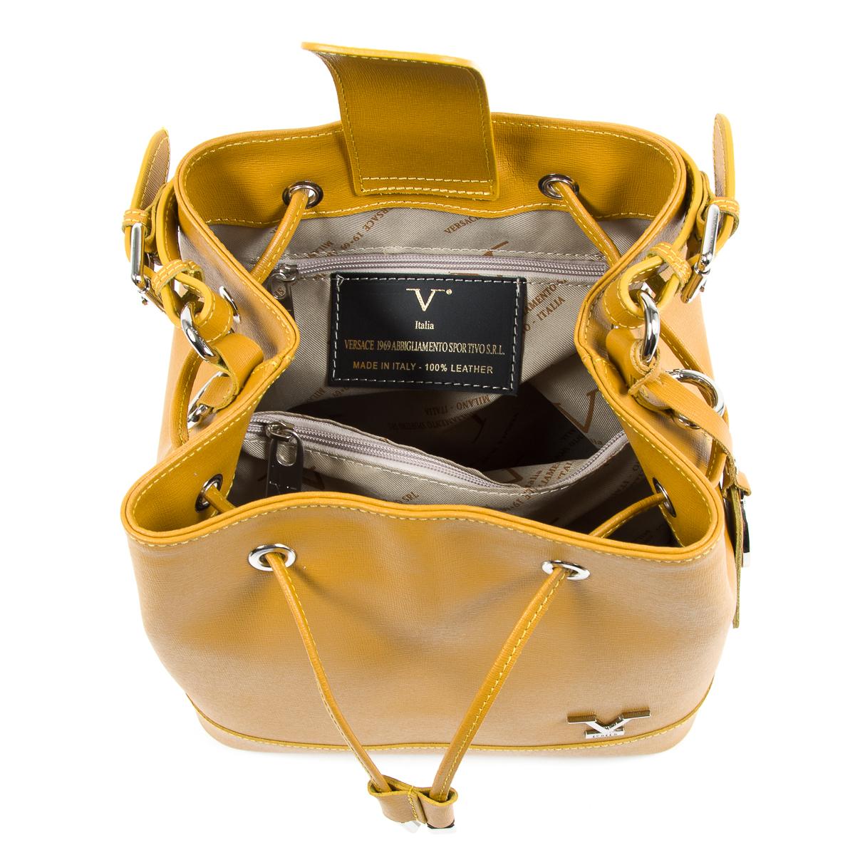 V 1969 Italia Womens Handbag Yellow LINZIE