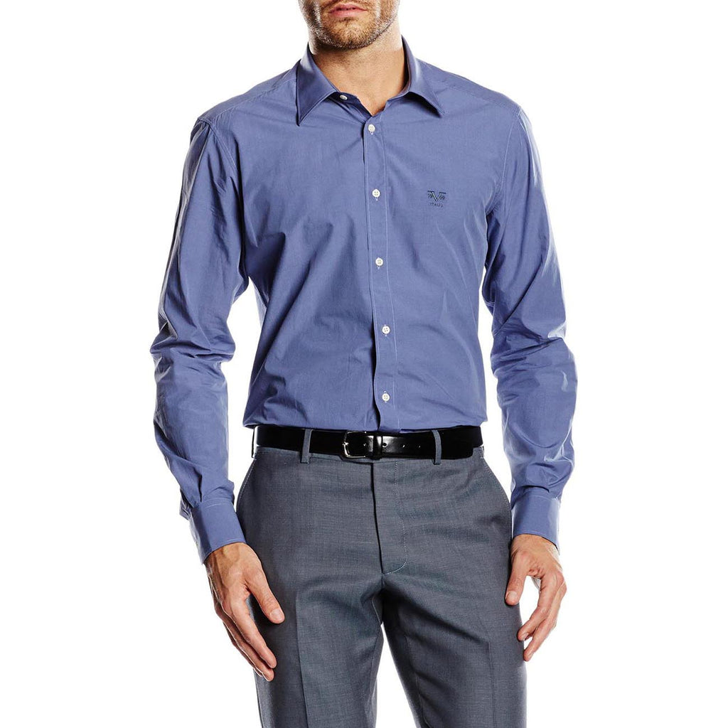 Camisa de cuello clásico moderno V 1969 Italia para hombre MCC65