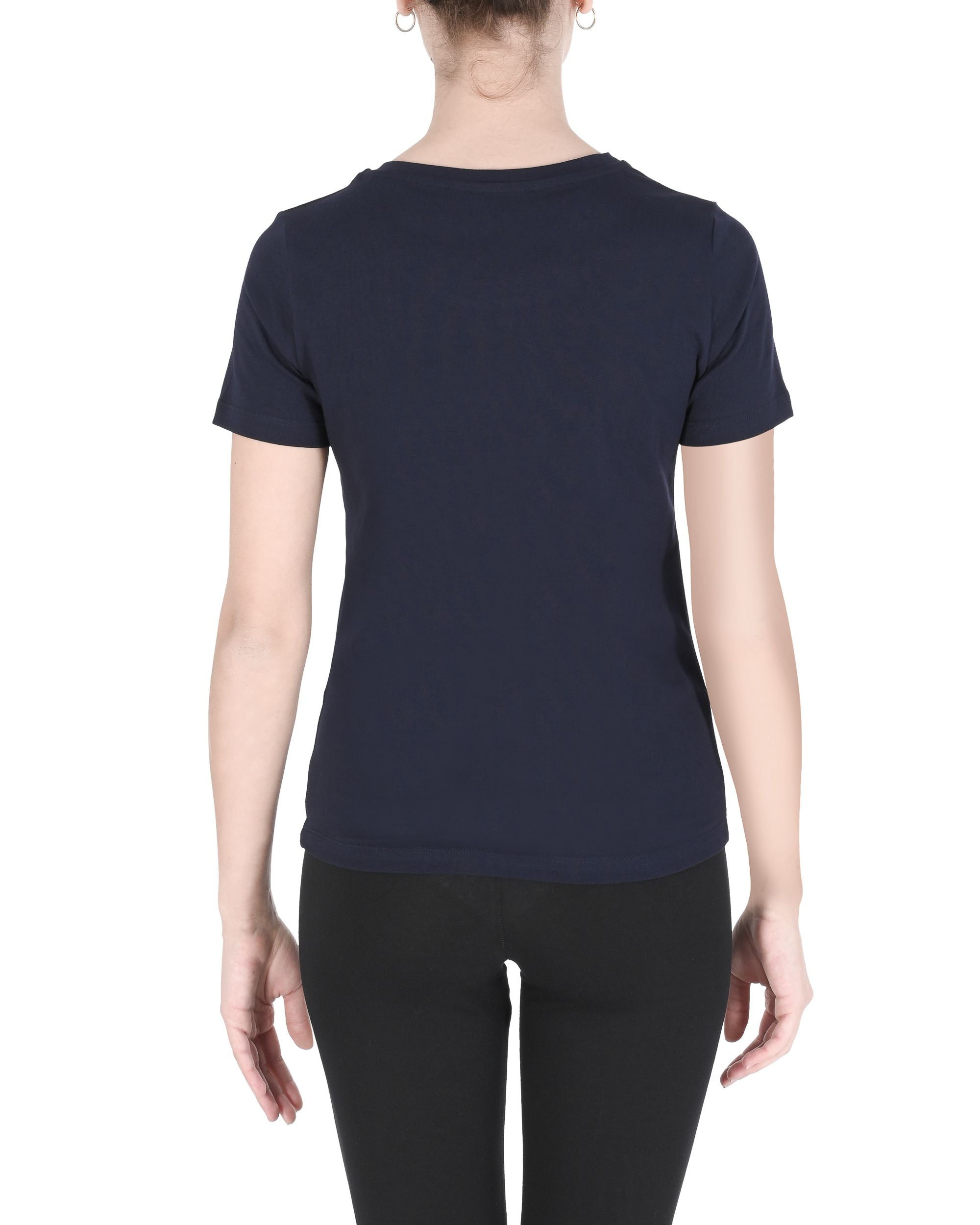 19V69 Italia Camiseta de mujer ALESSANDRA AZUL MARINO