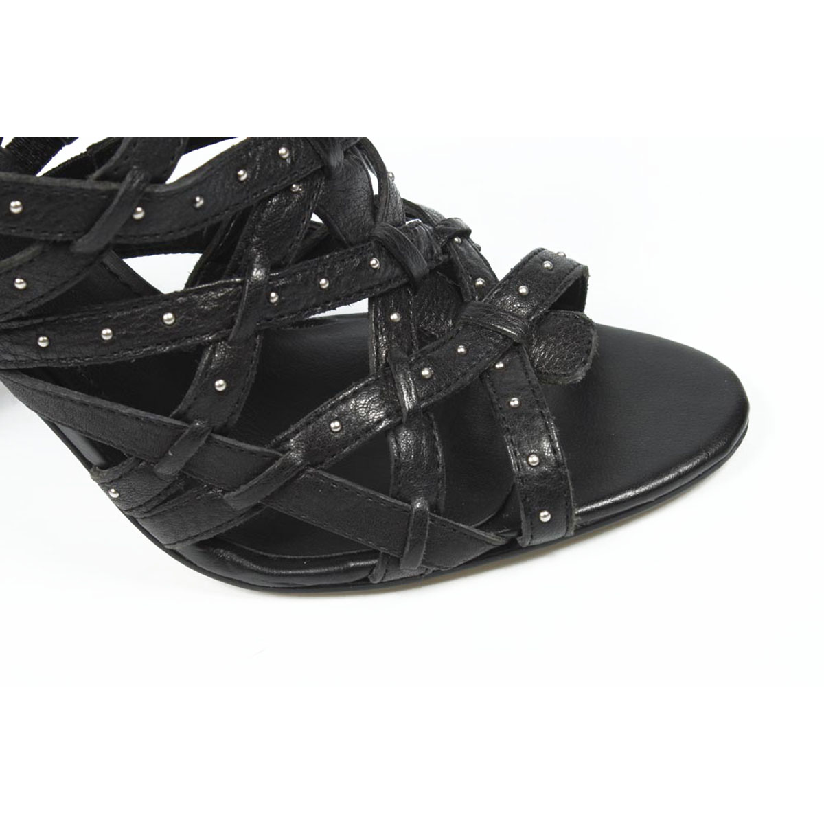 Sandalias Nine West para mujer con cortes NWKENTARO NEGRO