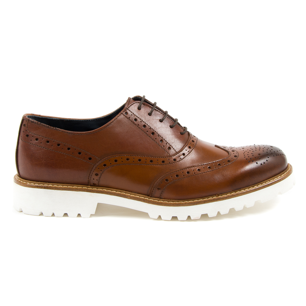 Zapatos brogue para hombre Andrew Charles marrón LUIS