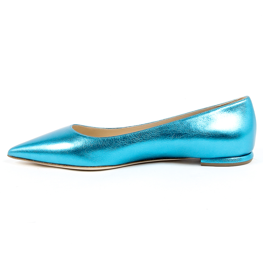 Andrew Charles Womens Ballerina Light Blue SONIA