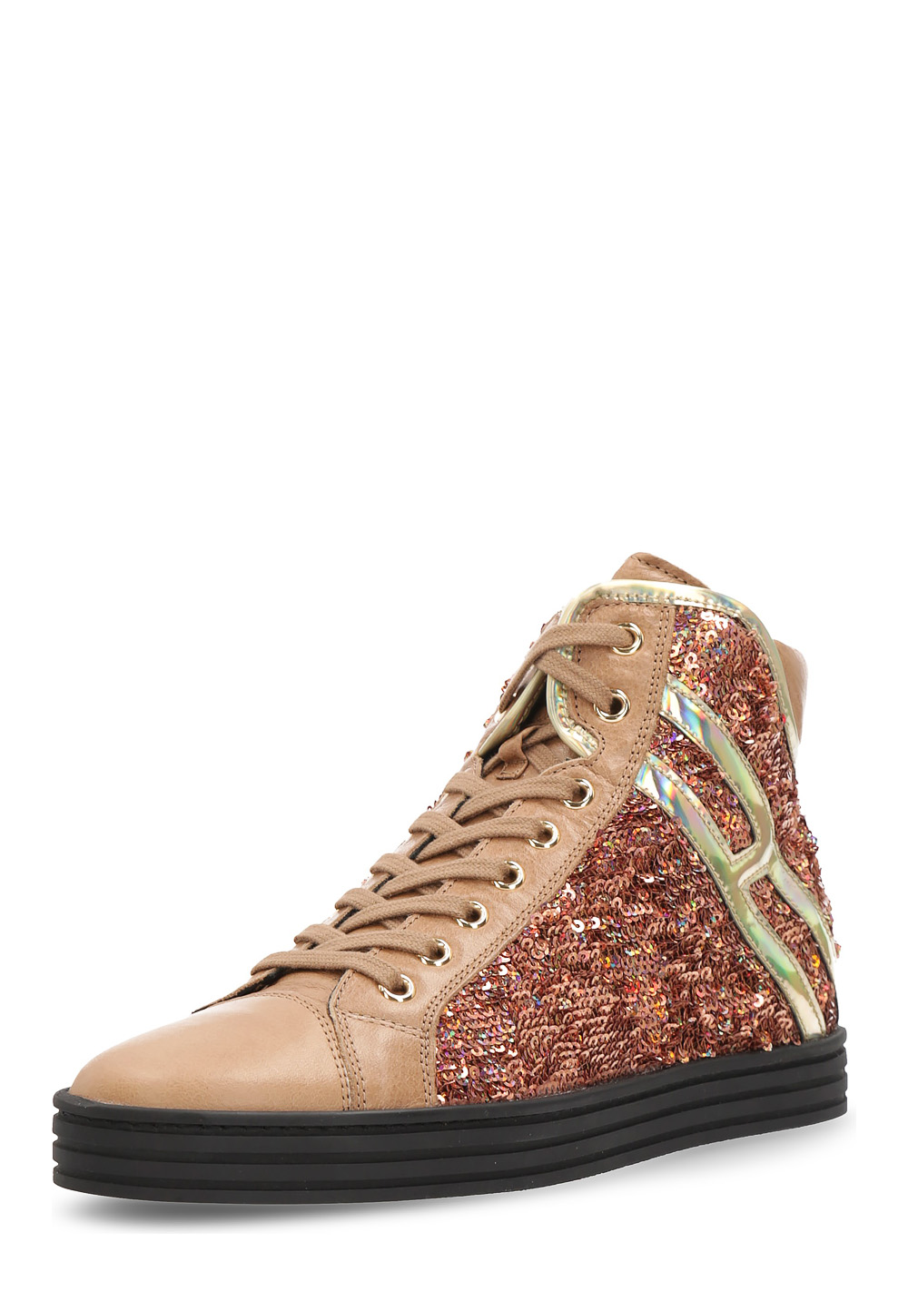 Zapatillas Hogan Rebel para mujer en marrón HXW1820I651777H568I