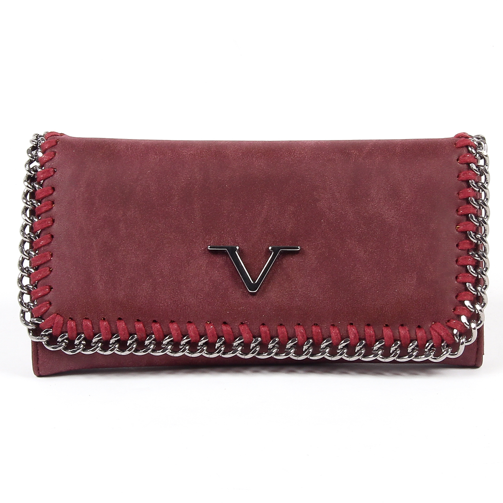 V 1969 Italia Monedero de mujer rojo oscuro VENUS