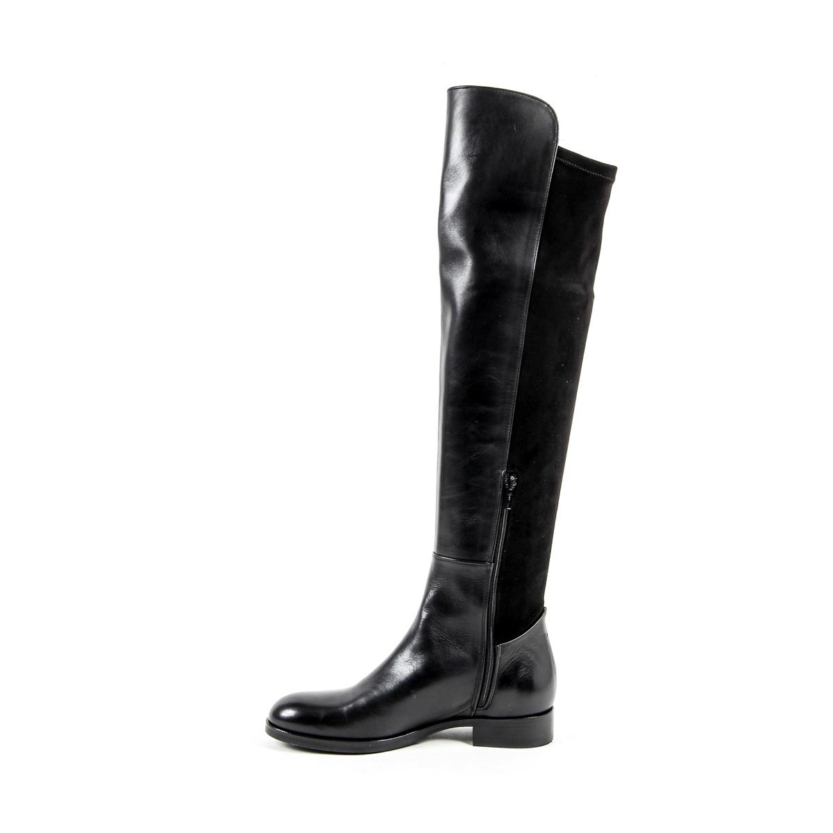 Bota alta mujer V 1969 Italia B2421 SENZA F VITELLO NERO