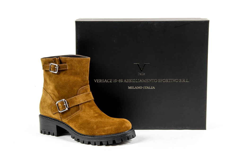 V 1969 Italia Womens Short Boot Brown AMALFI