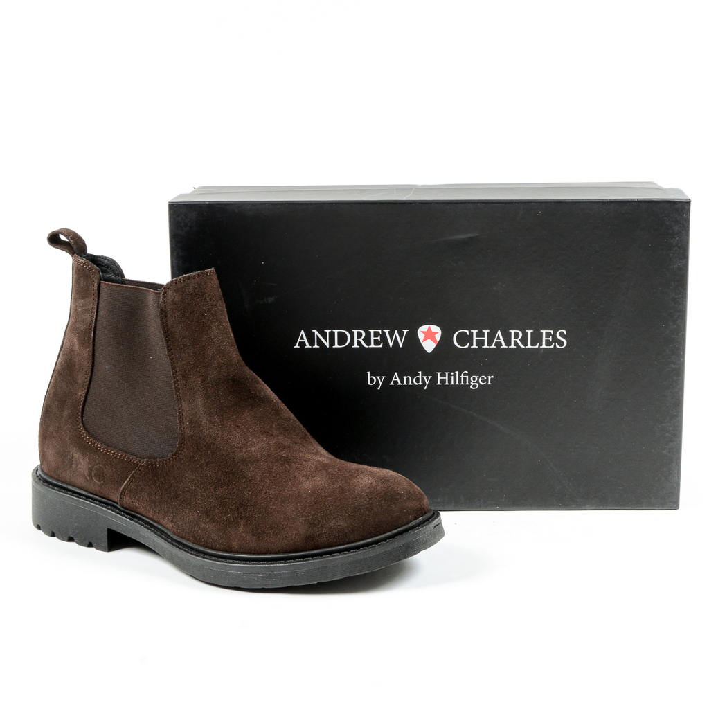 Andrew Charles Mens Ankle Boot Brown KID